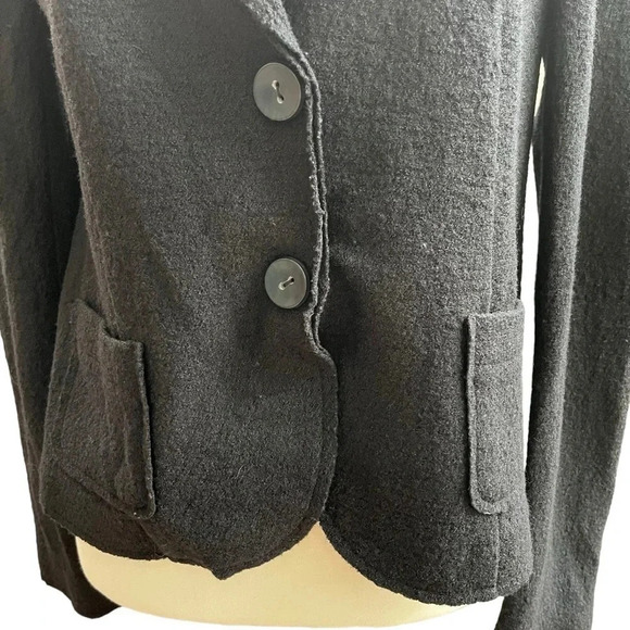 J.Jill Black Wool/Viscose Blend Blazer Size X-Small - Picture 3 of 15